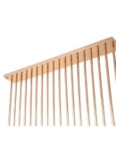 A close-up of the Wedding Backdrop Shelf Stand, a modern 6.6ft tall gold metal structure with vertical rods and a top horizontal bar, set against a crisp white background.