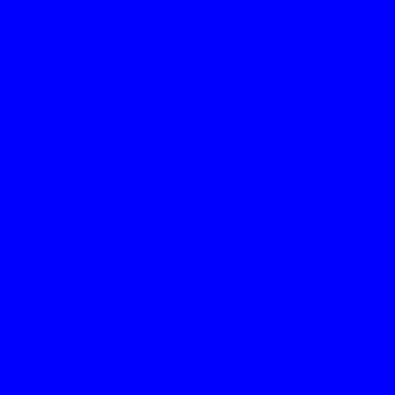 A solid, uniform rectangle filled with a bright blue color; no patterns, objects, or other distinguishing features are visible.