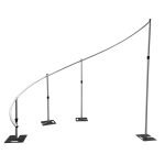 Curved Pushup Backdrop Kit Wedding Backdrop Stage Centerpiece 17.9' Long-901023