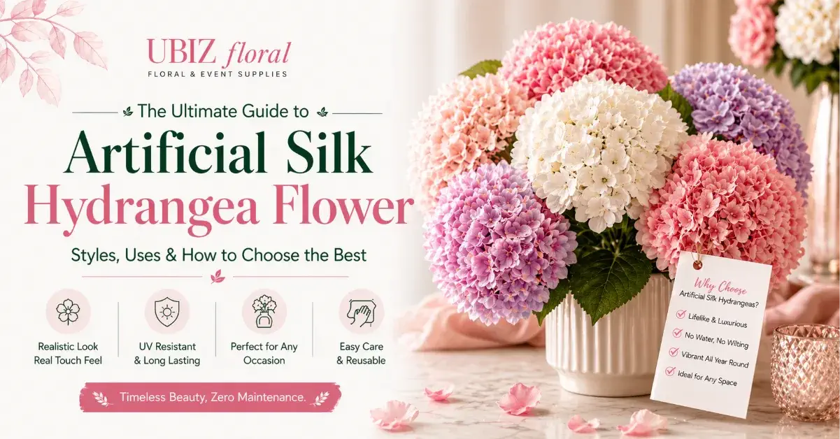 artificial silk hydrangea flower